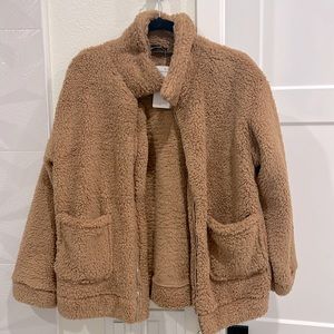 NWT teddy fleece jacket